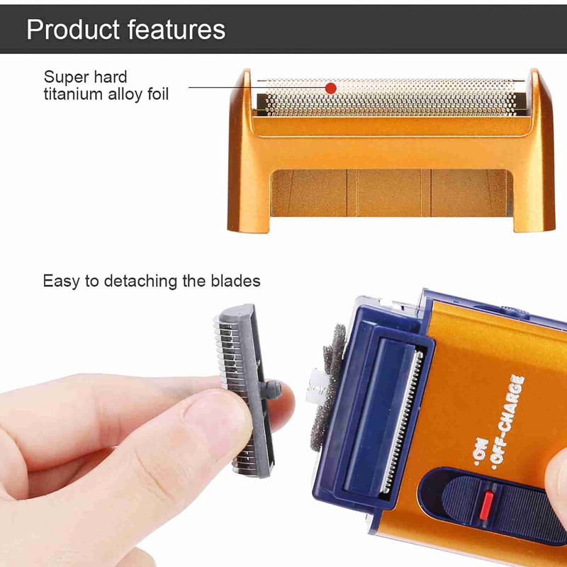 Men Rechargeable Shaver Electric Razor Sideburn Trimmer Classical Beard Shaver