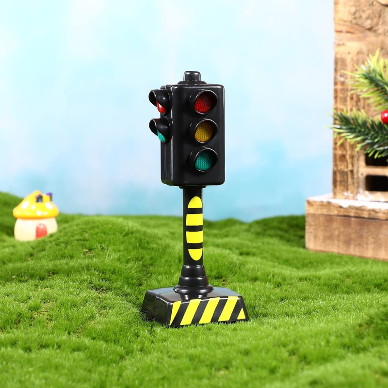 TOYANDONA 2 Pezzi Semaforo Bambini Semaforo Light Giocattoli Simulazione Modello