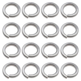 The Lord of the Tools 60PCS M10 Spring Washers Stainless Steel Split Ring Helix Lock Washer Single Coil Square Section Shim Gasket Ring for General Purpose Engineering