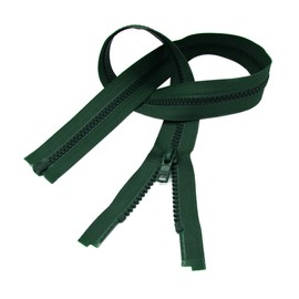 70cm Vislon Zipper YKK 5 Moulded Plastic Sport Zipper Separating - 890 Dark Green Hemlock (1 Zipper/Pack)