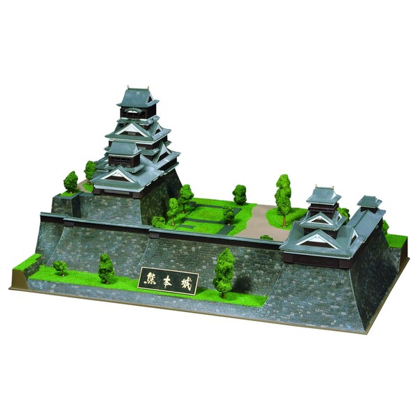 Doyusha DX-7 1/350 Japanese Famous Castle Deluxe Kumamoto Castle Plastic Model Molded Color