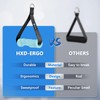 HXD-ERGO Ergonomic Exercise Handles for Cable Machine Attachments, Resistance Bands