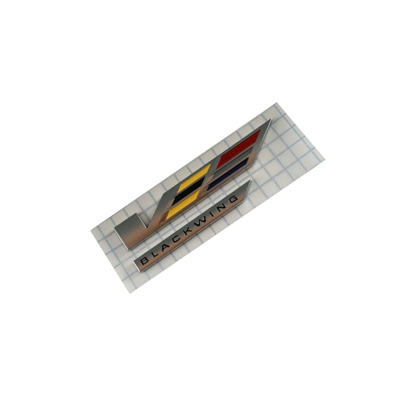 V-Blackwing Emblem V-Series Black Out Black Wing Badge V Logo