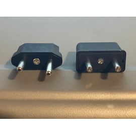 5 PCS  EU Euro Europe to US USA Power Jack Wall Plug Converter Travel Adapter