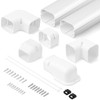 DELLA 4" 7.5 Ft Mini Split Line Set Cover, Decorative