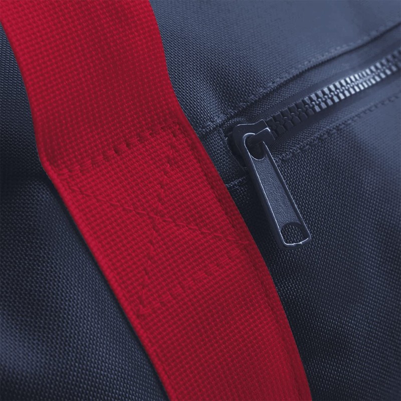 BagBase Unisex's BG140FNCR Original Barrel Bag, French Navy/Classic Red, Medium