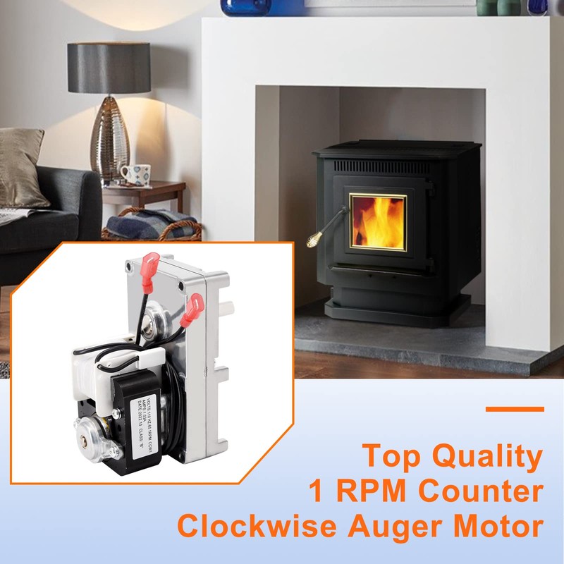 Criditpid 812-0170 Auger Motor for Quadrafire 1000, 800 Pellet Stove,