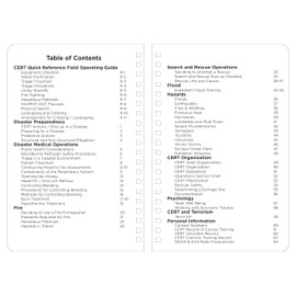 Rite in the Rain Weatherproof Side Spiral Notebook, 4.625" x 7", Yellow Cover, CERT Field Operator's Guide FOG (No. 573)