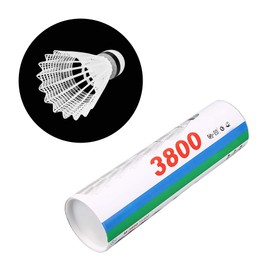 VGEBY Bádminton Blanco, Volantes de Entrenamiento duraderos de PVC de 6 Piezas para Practicar la Competencia Bádminton, Suministros De Tenis Equipos De Bádminton Y Tenis Badminton Ball