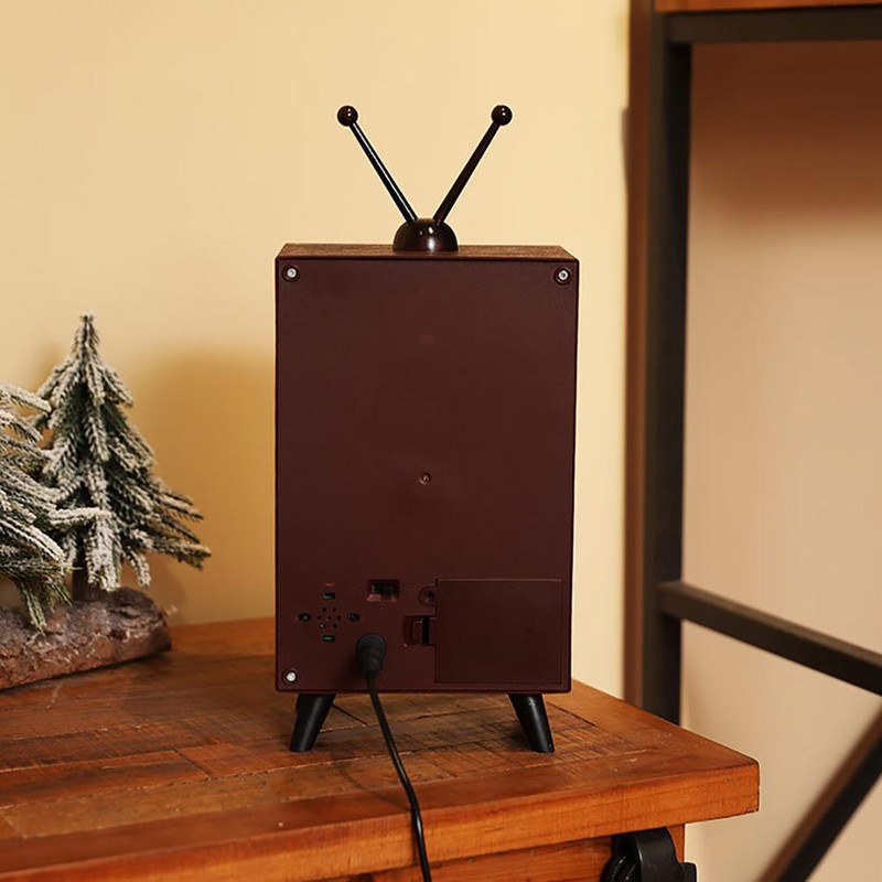 Mini Retro Christmas Snow Music TV Party Decoration Christmas Home