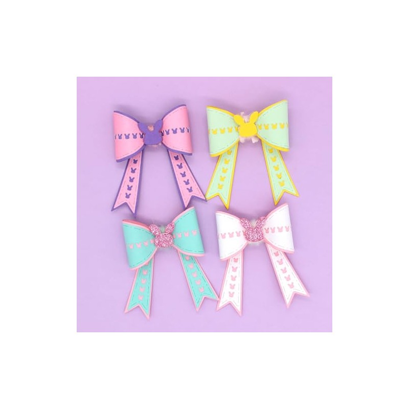 KSCRAFT Easter Bunny Bow Metal Cutting Dies Stencils for DIY