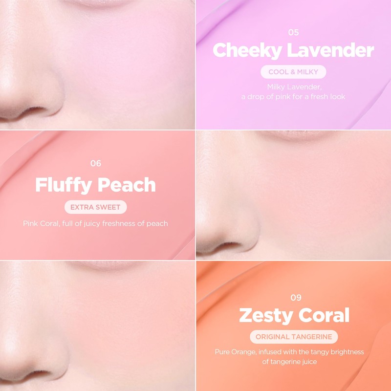 lilybyred Luv Beam Cheek Balm | Heart-Shaped Korean Cream Blush,