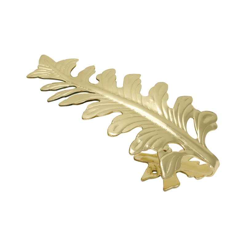 Bitray Curtain Tiebacks Gold Vintage Big Leaf Design Curtain Holdbacks