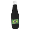 World Countries Flag Neoprene Zipper Beer Botttle Coolie (Brazil)