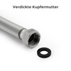 Vancoco Stainless Steel Flexible Pipe 1/2 Inch Corrugated Pipe Extendible