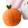 Animal Plush Doll Adorable Soft Reversible Persimmon Plush Toy Pillow