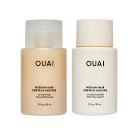 OUAI Set De Champú Y Acondicionador Para Cabello Medio, Tamaño Viaje - Champú Y Acondicionador Hidratantes - Con Aceite De Coco, Babasú, Extracto De