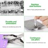 ZONJIE 200 Pieces Press Stud Set with Pliers, 15 mm