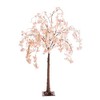 Plow & Hearth Small Lighted Faux Weeping Cherry Tree -