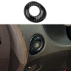 Fewshaw Carbon Fiber Style Center Console ESP Button Cover Trim Accessories for Nissan 370Z