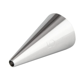 Restaurantware Pastry Tek Piping Tip, 1 Round Round Tip For Icing - #5, Corrosion-Resistant, Stainless Steel Icing Tip, Dishwasher-Safe, Decorate Cupcakes, Cakes, or Cookies