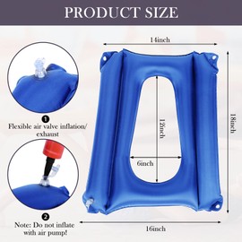 Namalu Bed Sore Cushions for Butt Inflatable Bed Sore Pads Nursing Pad to Prevent Treatment for Sores on Buttocks for Elderly Bedridden Disabled, Breathable and Comfort for Pain Relife(Blue)