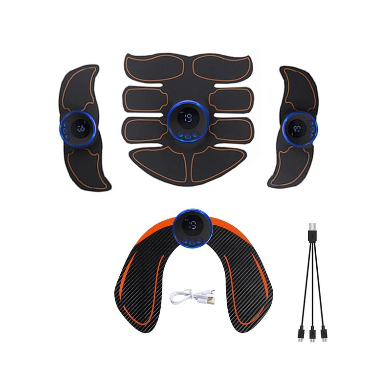 EMS Muscle Stimulator for Home Fitness – Portable Ab, Arm,