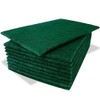 10 Pack of Heavy Duty Green Catering Kitchen Sponge Scourer