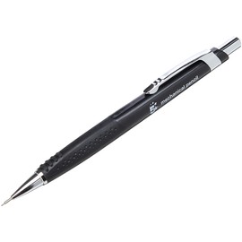 5 Star Mechanical Pencil with Rubberised Grip and Cushion Tip 0.5mm Lead, black