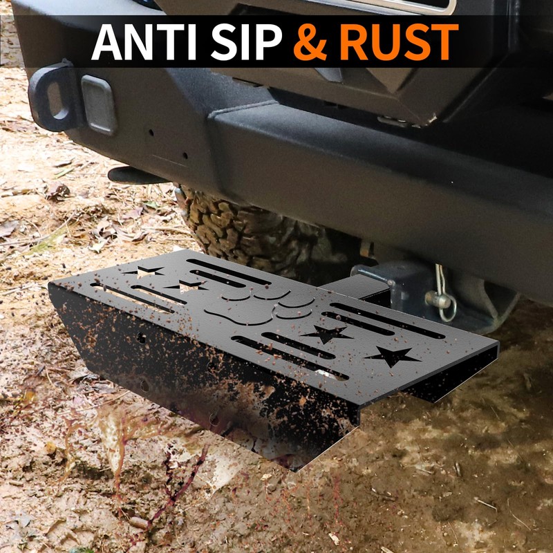 VKU Hitch Step for 2 Inch Receiver Classical Stars and