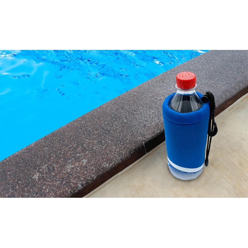 Proactive Sports Neoprene Bottle Holder with Drawstring and Bag Clip