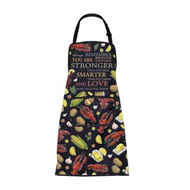 BNQL Crawfish Apron With Pockets Crawfish Boil Gifts Crawfish Lover Gifts Summer Crawfish Season Apron Crawfish Chef Apron