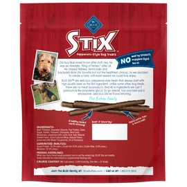 Blue Buffalo Stix Pepperoni-Style, Natural Soft-Moist Dog Treats