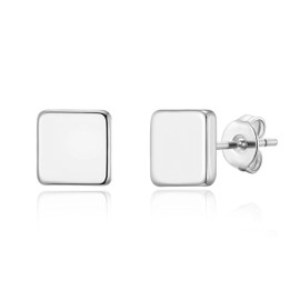 Philip Jones Silver Plated Square Stud Earrings