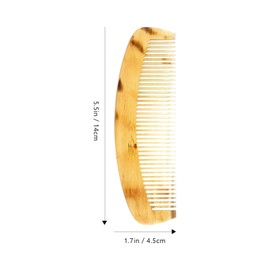 Frcolor Natural Ox Horn Hair Comb Anti-static Portable No Handle Prevent Hair Loss for Men
