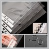 A4 Punched Pockets Clear Plastic Folders Filing Wallets Sleeves Document