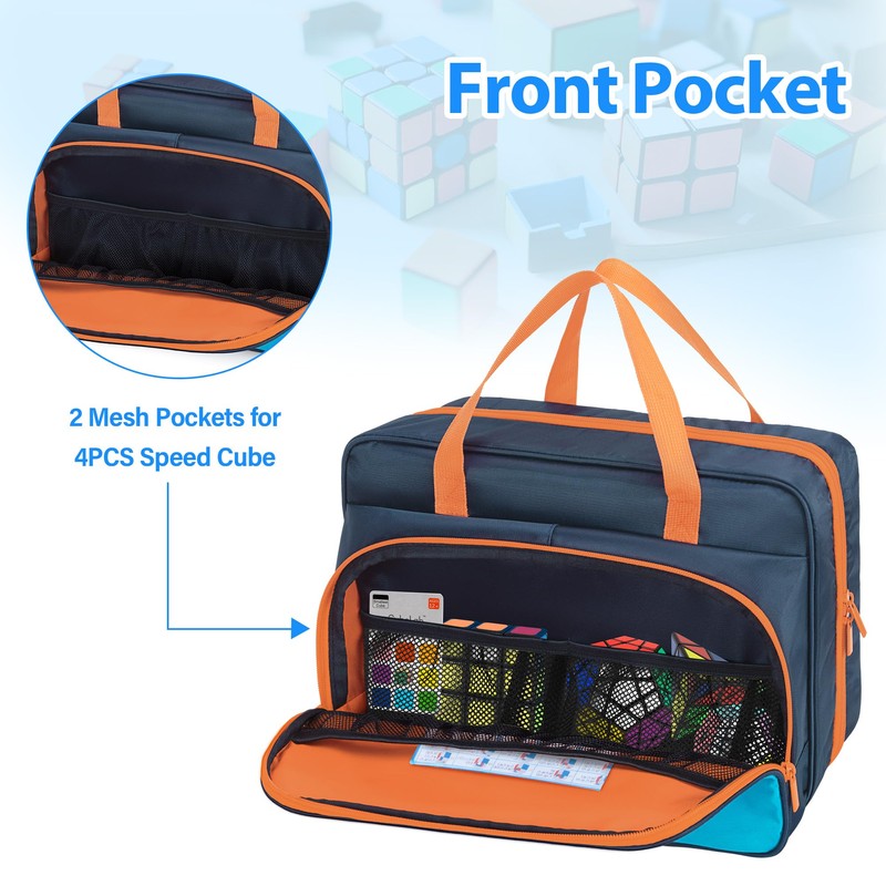 CURMIO Speed Cube Carrying Case, Portable Storage Bag Compatible with