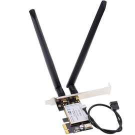 Deal4GO AR5B22 5GHz 802.11n 300Mbps Desktop PCi-e Express Wireless WiFi Adapter Tarjeta WLAN con Bluetooth 4.0 para Qualcomm Atheros Killer N1202 AR9462