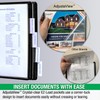 Ultimate Office AdjustaView 10-Pocket Wall Reference Organizer with Easy-Load Pockets