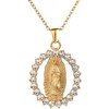 LuckyLy Collares para Mujer Oro 18K Virgen Guadalupe Regalos Mamá
