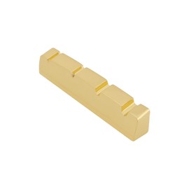 SG Store 1 x 4-string brass bass guitar saddle, 43 x 9 x 6 mm, pre-slotted upper saddle for accessories for electric PB bass guitars