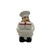 ACK White Chef Hand Painted Ceramic Refillable Salt and Pepper
