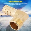Hilitand 3/4" Brass Hose Barb, Fitting Elbow, 90 Degree Elbow