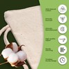 Plain 100% Cotton Canvas Multi-Purpose Wash, Toiletry, Cosmetic, Make Up
