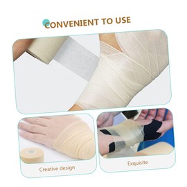 LALAFINA 4 Rolls High Strength Sponge Sports Tape Reusable Bandage for Ankle Wrist Knee Breathable Sponge Film for Athletes