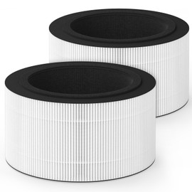 FMDZFL 2 Pack BAPF160 Replacement Filter K for Bionaire BAP9360W / BAP9260W Air Purifiers, 3-in-1 Filtration System with Activated Carbon
