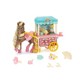 Wild Manes Horse Toys Cherie’s Tea and Treats Cart Playset with Cherie Horse Doll Figure, Includes Brush and Play Accessories