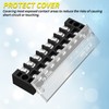 Joinfworld 8 Position Terminal Block 25A 600V Dual Row Screw