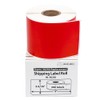 HOUSELABELS Compatible DYMO 30256 RED Shipping Labels (2-5/16" x 4")