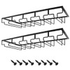 MOCOUM Wine Glasses Rack Under Cabinet Stemware Rack,Wine Glass Hanger